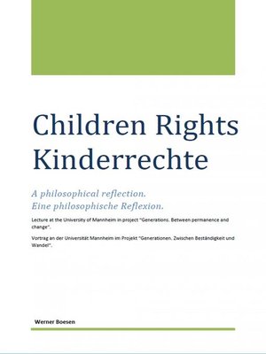 cover image of Children Rights--Kinderrechte